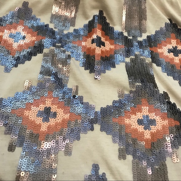 Women’s Off-White Love Marks Pink & Silver Sequin Stretch Mini Skirt - Picture 3 of 5